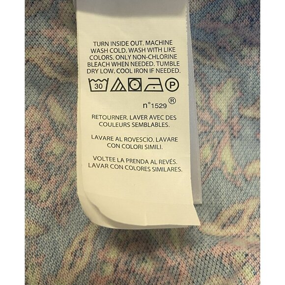 Polo‎ Ralph Lauren Shirt Mens M Blue Floral All Over Print Bohemian Lotus Golf - Picture 9 of 9